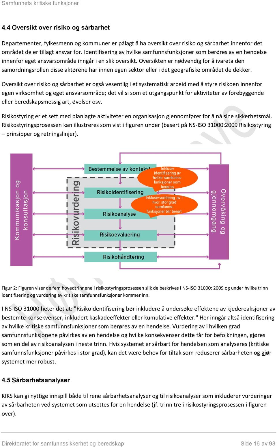 Oversikten er nødvendig for å ivareta den samordningsrollen disse aktørene har innen egen sektor eller i det geografiske området de dekker.