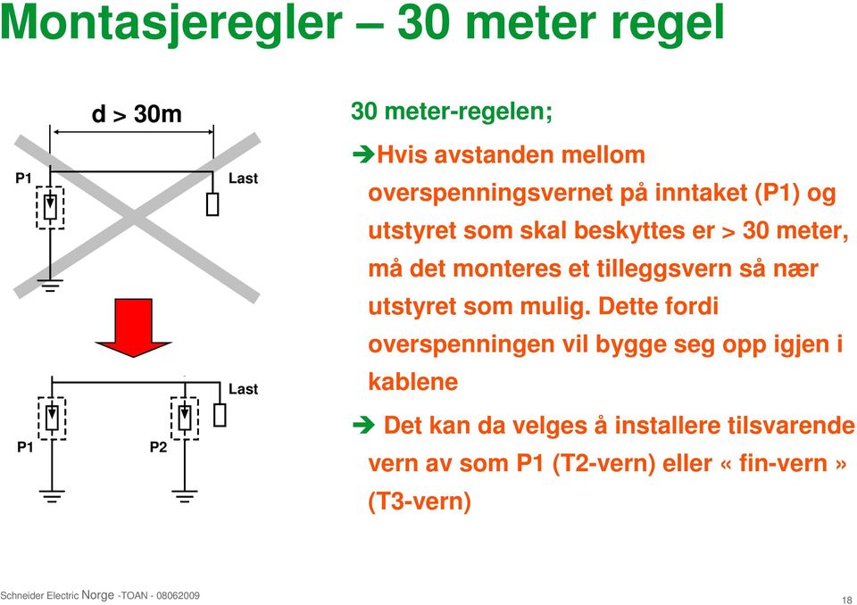 et tilleggsvern så nær utstyret som mulig.