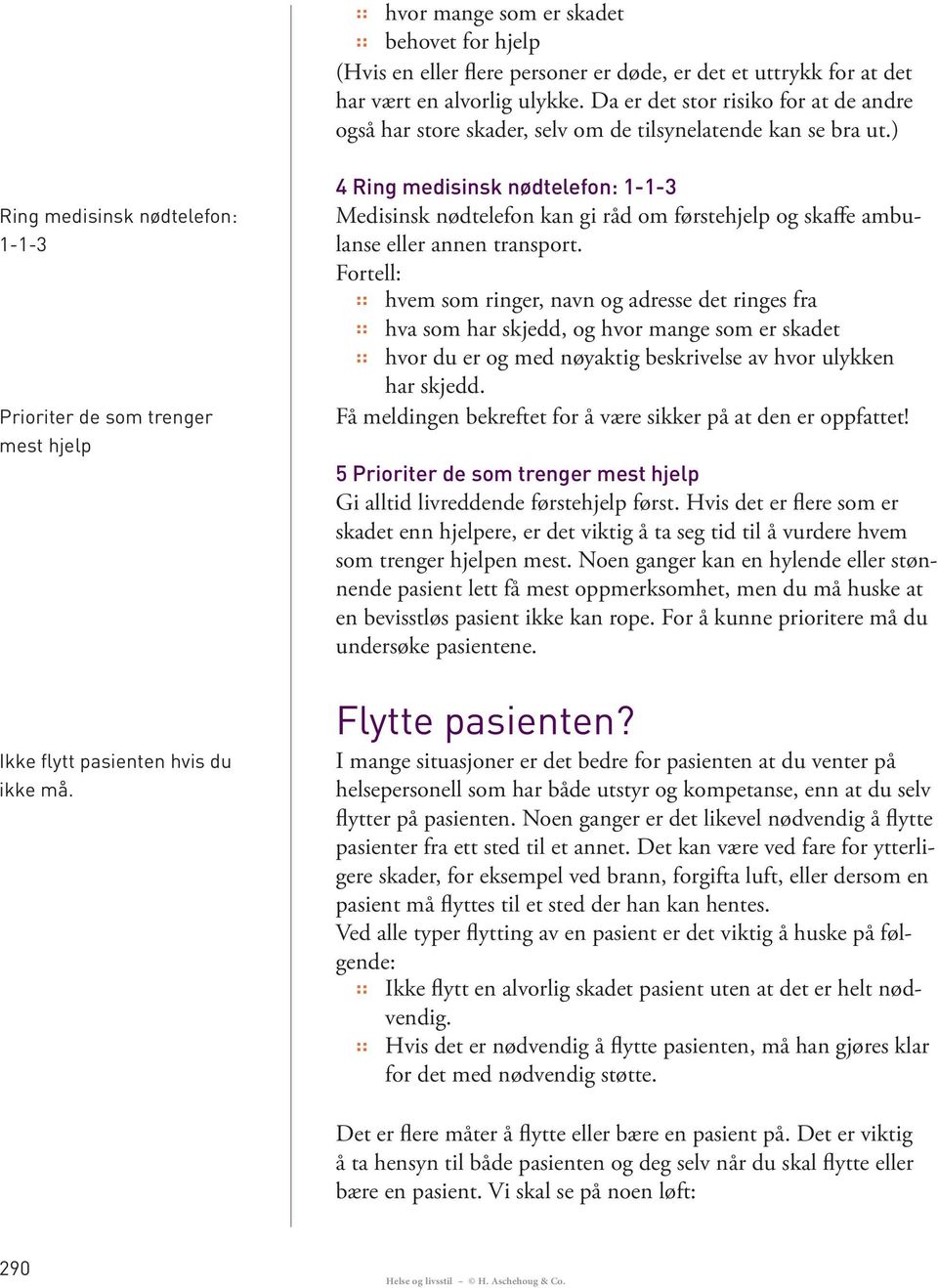 Fortell: hvem som ringer, navn og adresse det ringes fra hva som har skjedd, og hvor mange som er skadet hvor du er og med nøyaktig beskrivelse av hvor ulykken har skjedd.