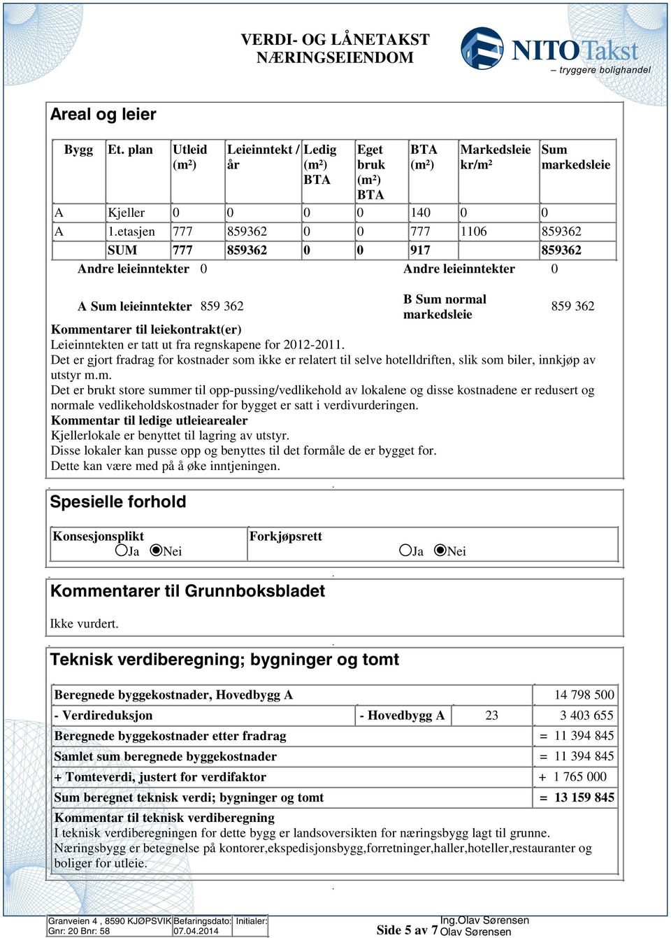 fra regnskapene for 2012-2011 Det er gjort fradrag for kostnader som ikke er relatert til selve hotelldriften, slik som biler, innkjøp av utstyr mm Det er brukt store summer til