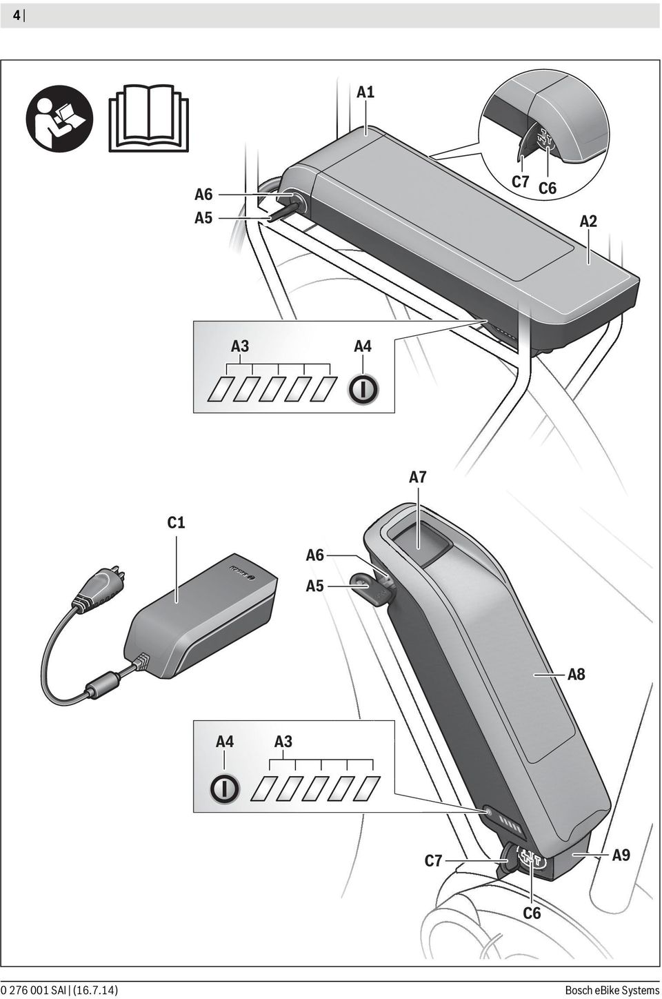 Other batteries may burst causing personal damage. Do not replace the plug assembly as risk of fire or electric shock may result. PRECAUCION Para un funcionamiento con seguridad, ver el manual.