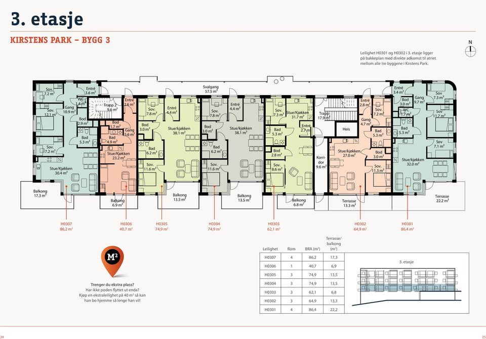 3 m² 2.8 m² 8.6 m² Stue/Kjøkken 31.7 m² 2.7 m² Trapp 17.9 m² Korridor 9.6 m² 5. etg Heis 27.0 m² 2.8 m² 4.7 m² 7.2 m² 11.3 m² 3.4 m² WC 1.7 m² 9.7 m² 32.0 m² Sov 7.3 m² Sov 11.7 m² Sov 7.1 m² 17.