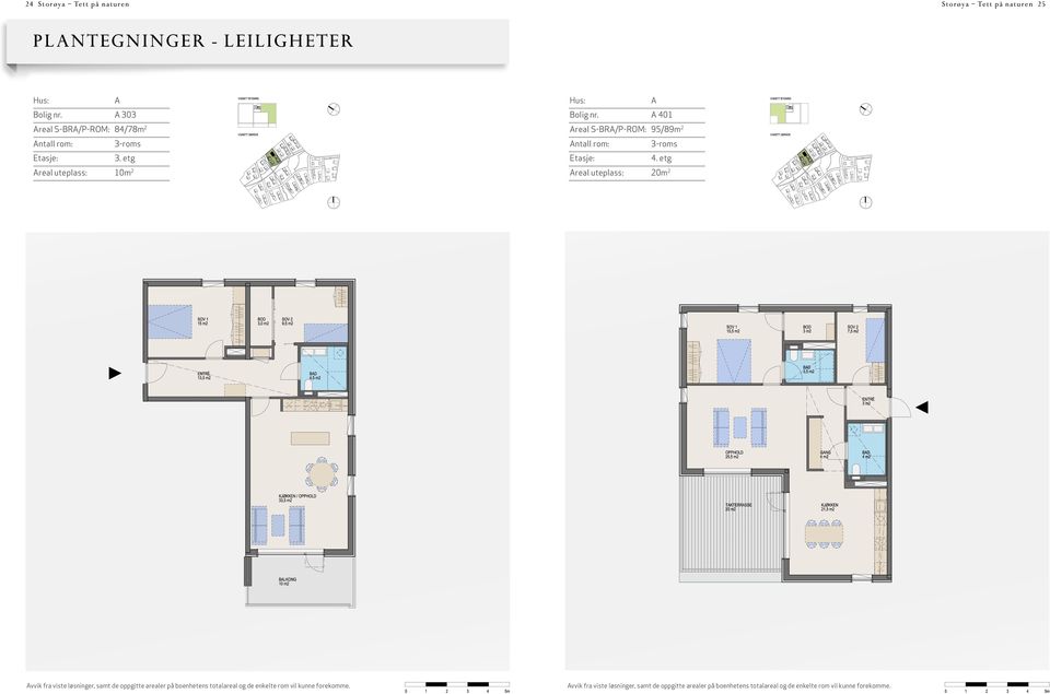 etg Areal uteplass: 10m 2 A Bolig nr.