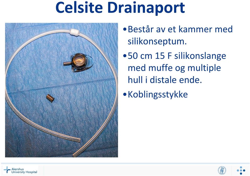 50 cm 15 F silikonslange med muffe