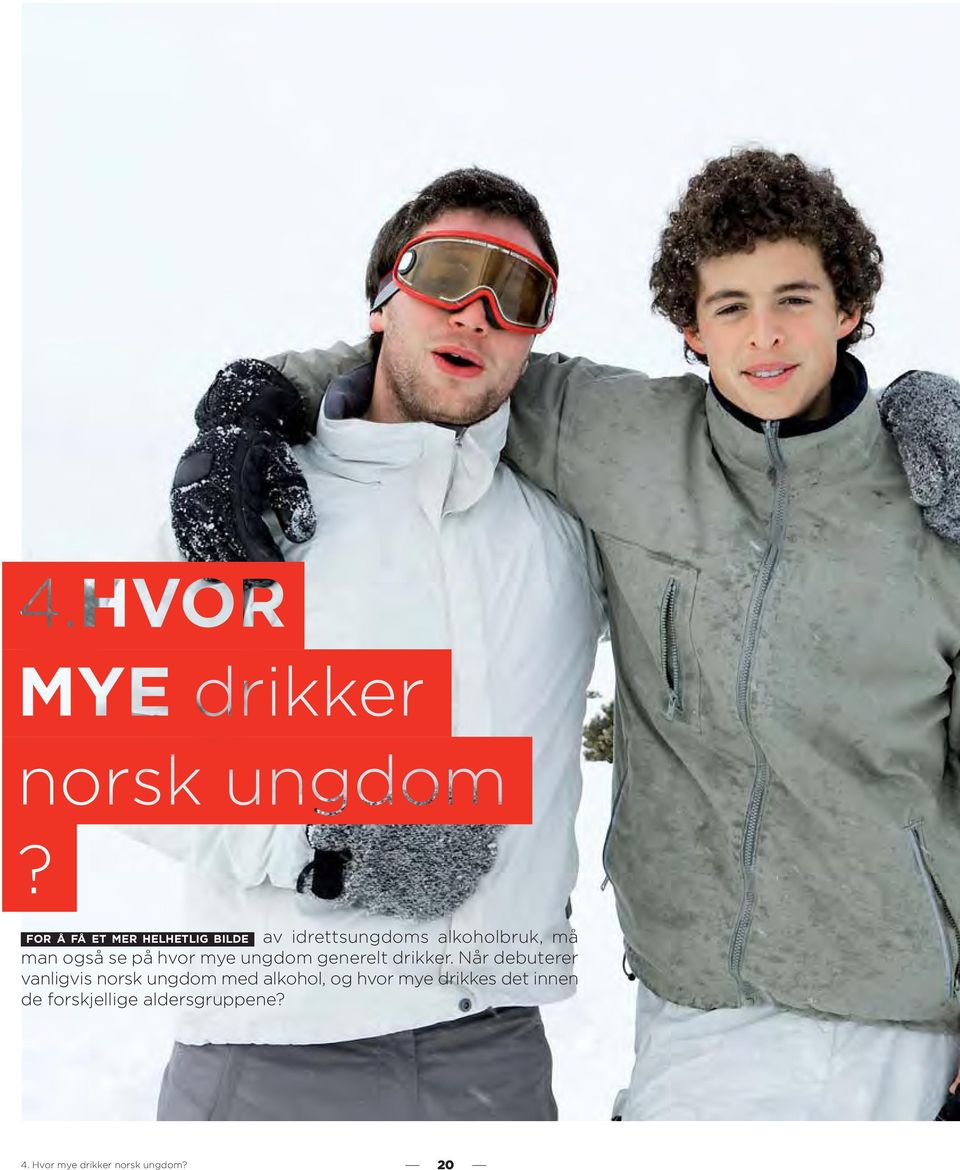 Når debuterer vanligvis norsk ungdom med alkohol, og hvor mye