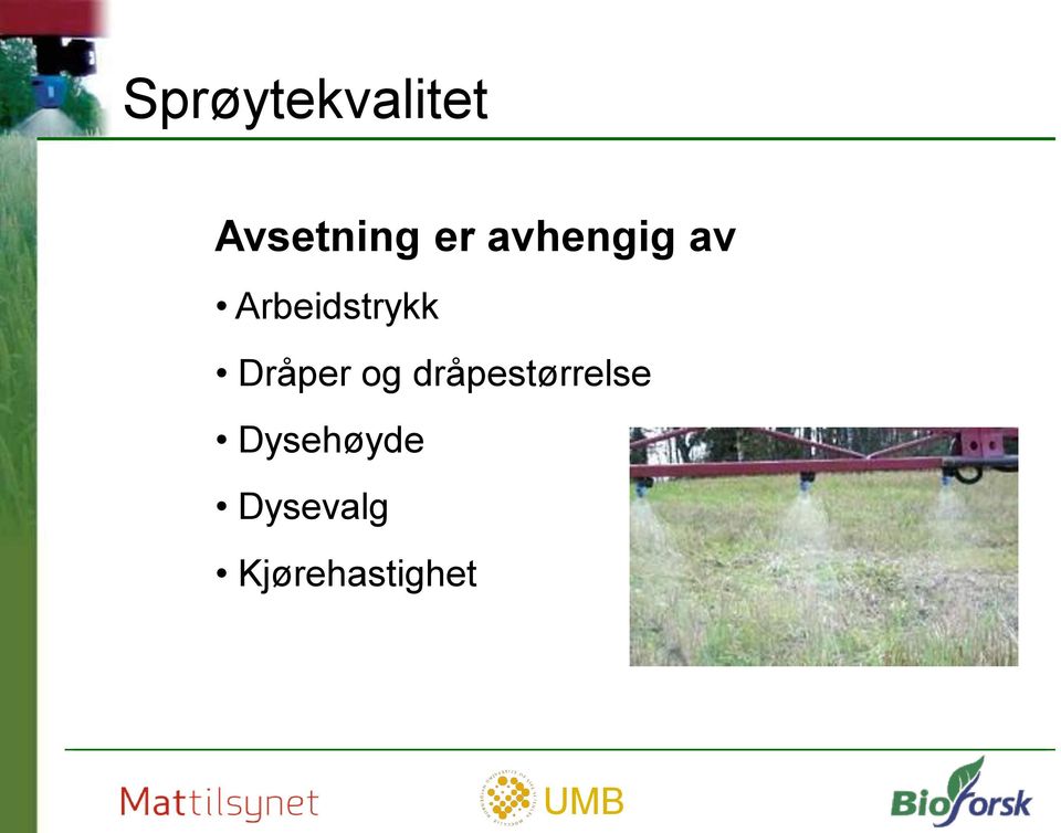 Dråper og dråpestørrelse