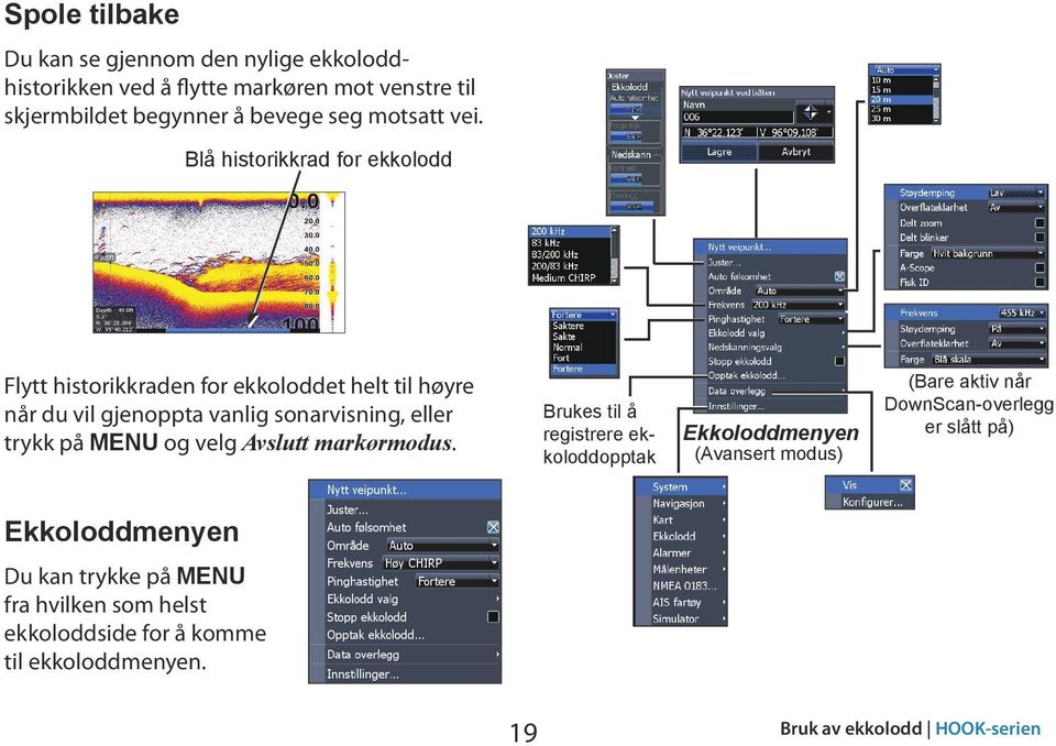 MENU og velg Avslutt markørmodus.