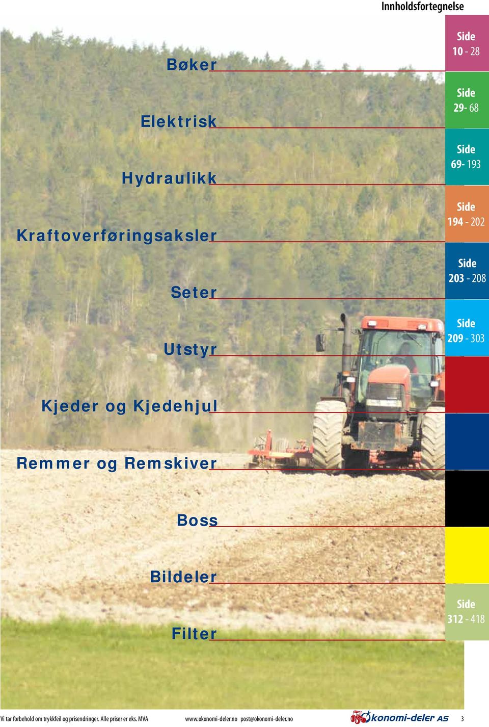 Kjedehjul Remmer og Remskiver Boss Bildeler Side 312-418 Vi tar forbehold om