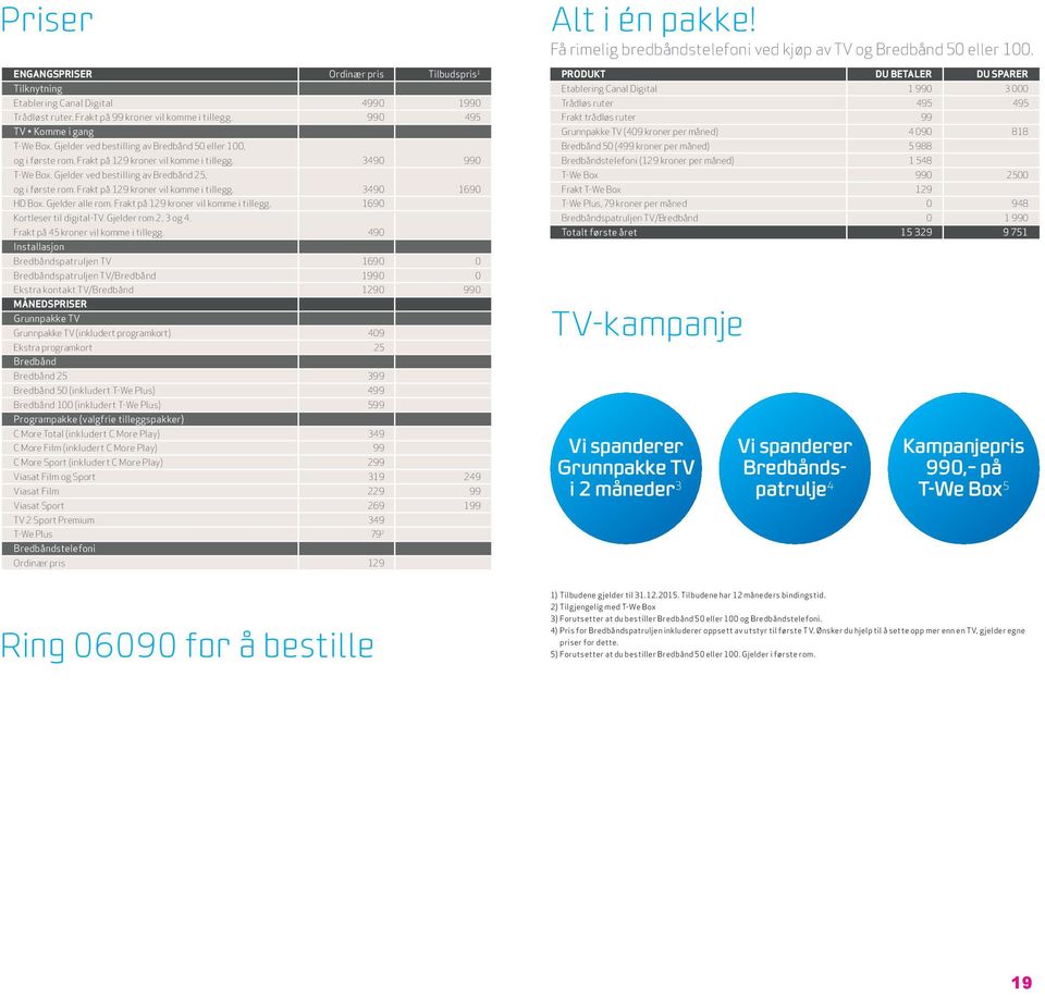 Frakt på 129 kroner vil komme i tillegg. 3490 1690 HD Box. Gjelder alle rom. Frakt på 129 kroner vil komme i tillegg. 1690 Kortleser til digital-tv. Gjelder rom 2, 3 og 4.