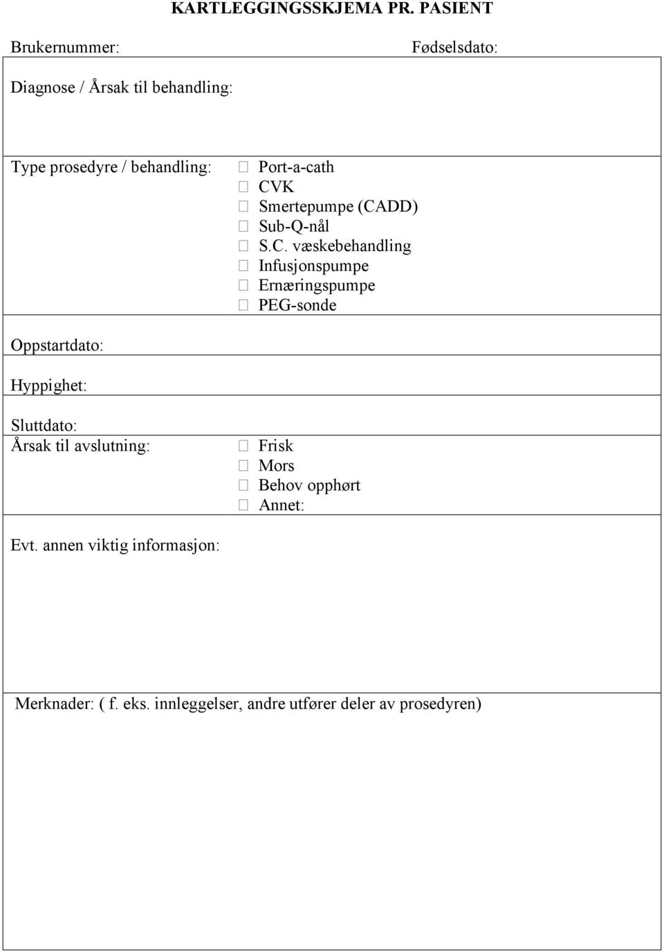 Port-a-cath CV