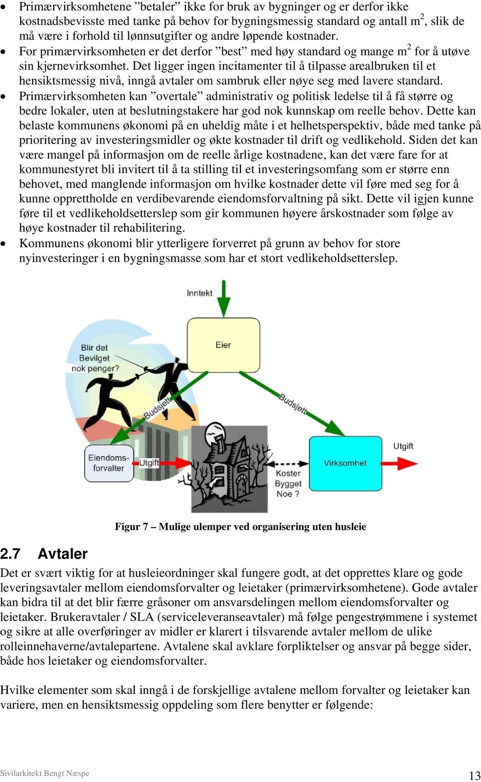 Det ligger ingen incitamenter til å tilpasse arealbruken til et hensiktsmessig nivå, inngå avtaler om sambruk eller nøye seg med lavere standard.