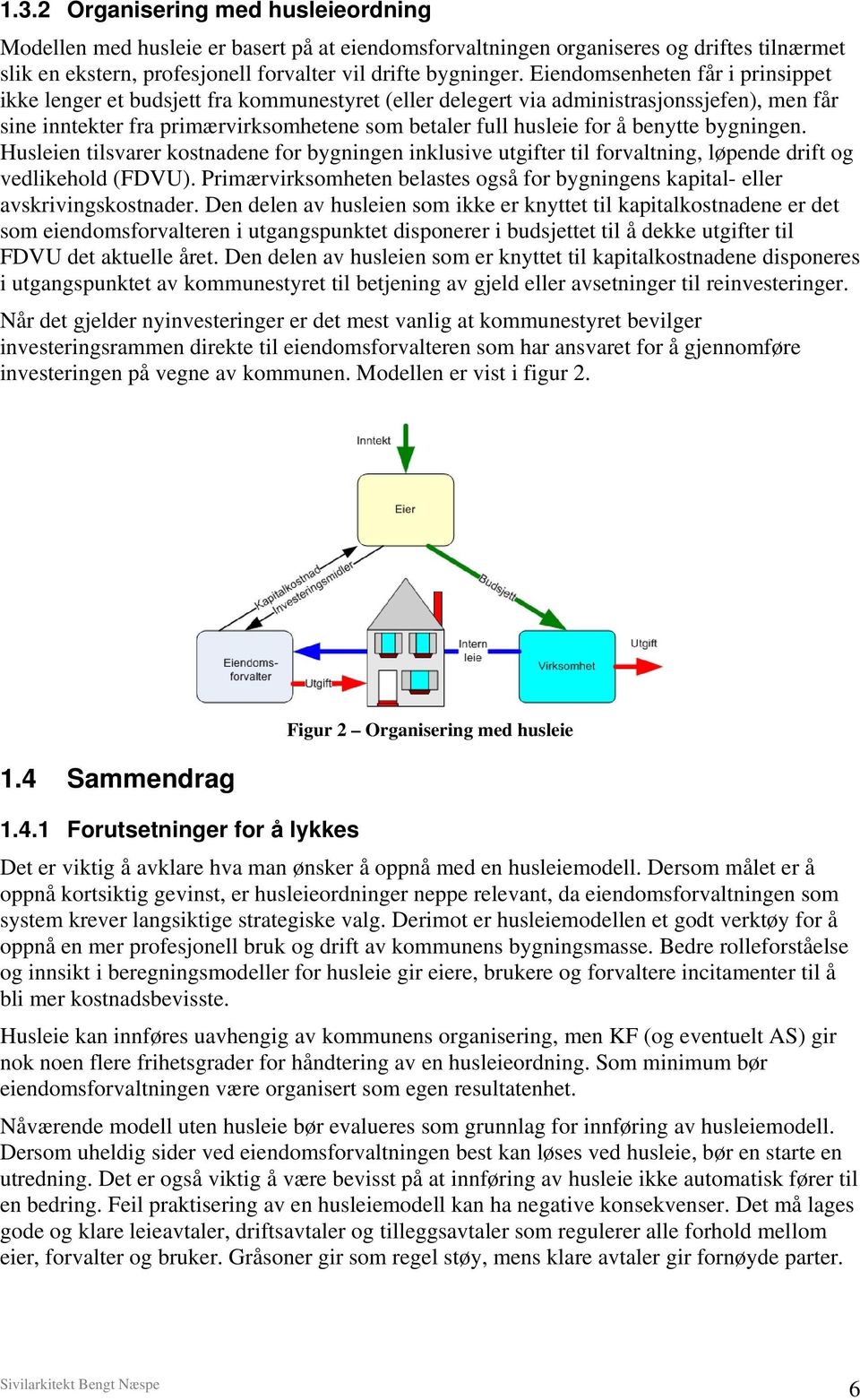 benytte bygningen. Husleien tilsvarer kostnadene for bygningen inklusive utgifter til forvaltning, løpende drift og vedlikehold (FDVU).