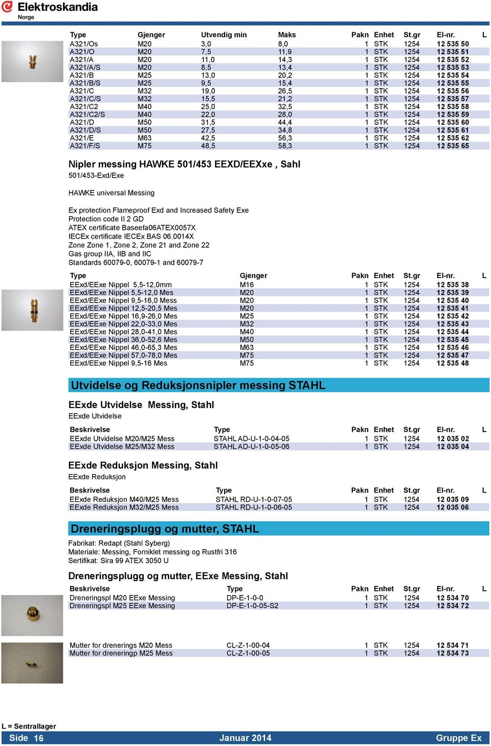 1254 12 535 54 A321/B/S M25 9,5 15,4 1 STK 1254 12 535 55 A321/C M32 19,0 26,5 1 STK 1254 12 535 56 A321/C/S M32 15,5 21,2 1 STK 1254 12 535 57 A321/C2 M40 25,0 32,5 1 STK 1254 12 535 58 A321/C2/S