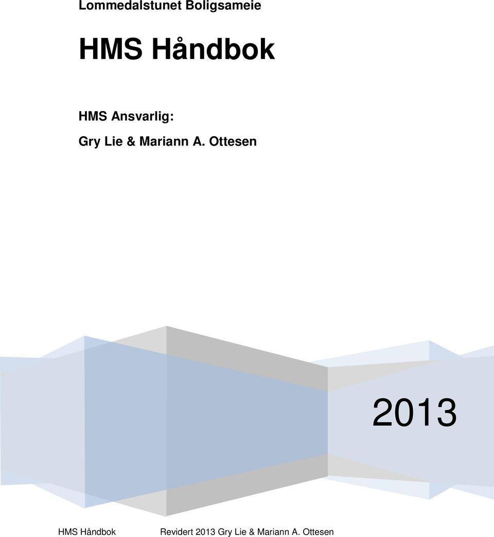 Ottesen 2013 HMS Håndbok