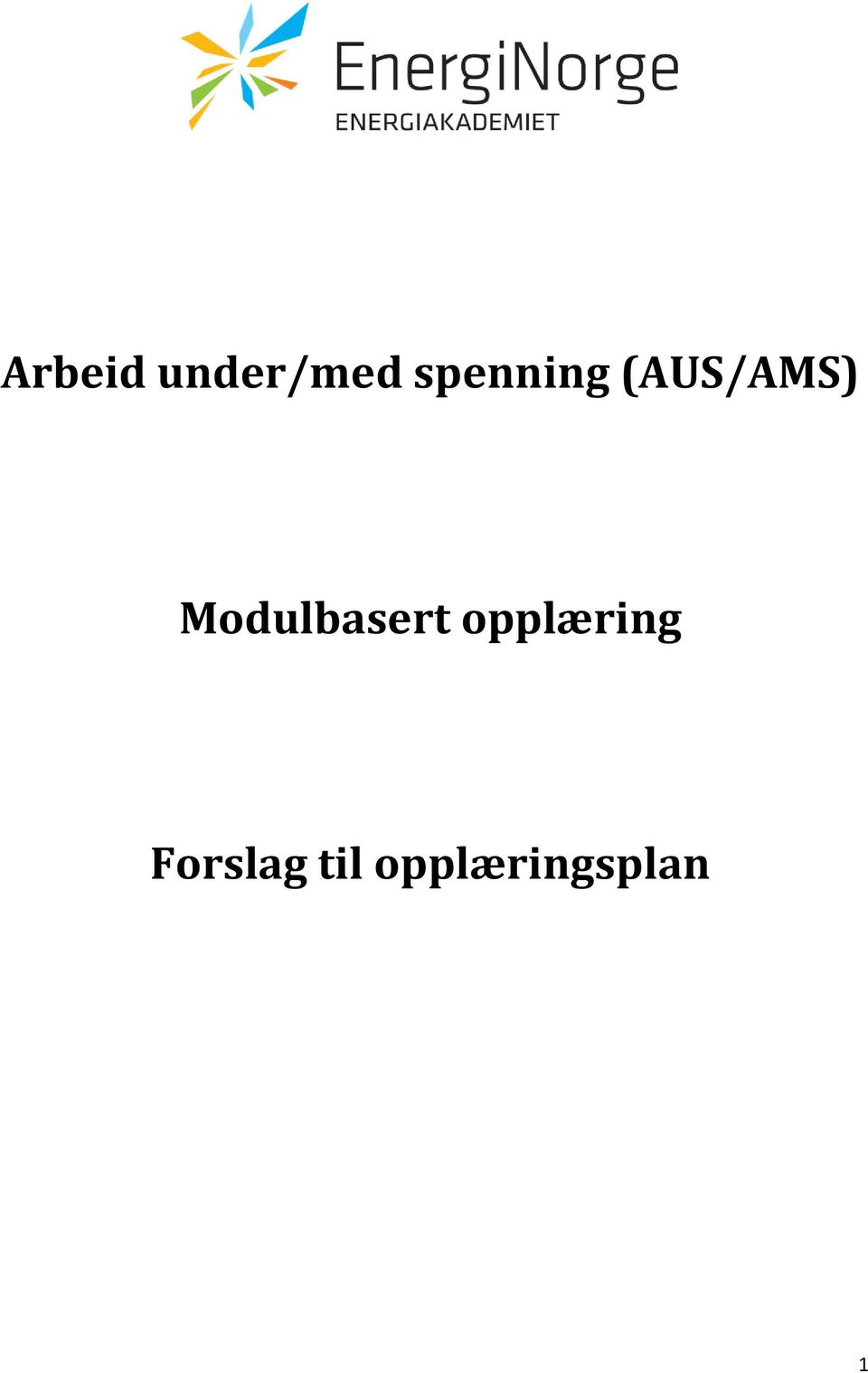 Modulbasert opplæring