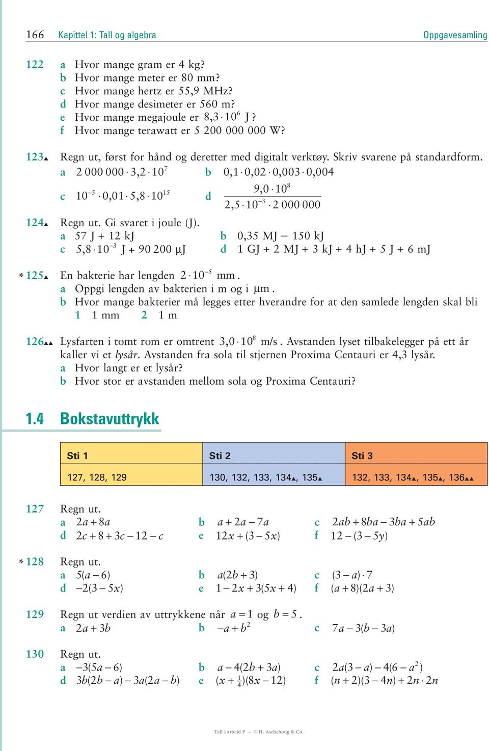 a 000 000, 10 7 b 0,1 0,0 0,00 0,004 c 10 0,01 5,8 10 5 15 8 9,0 10 d,5 10 000 000 Regn ut. Gi svaret i joule (J).