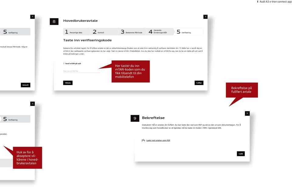 mobiltelefon Bekreftelse på fullført avtale 9