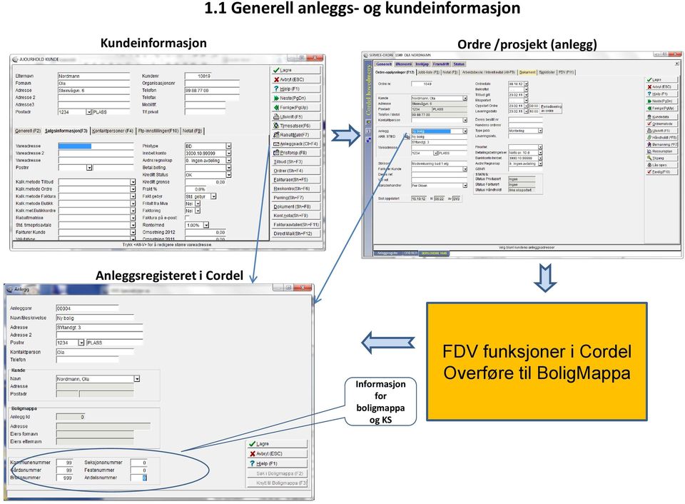 Anleggsregisteret i Cordel Informasjon for