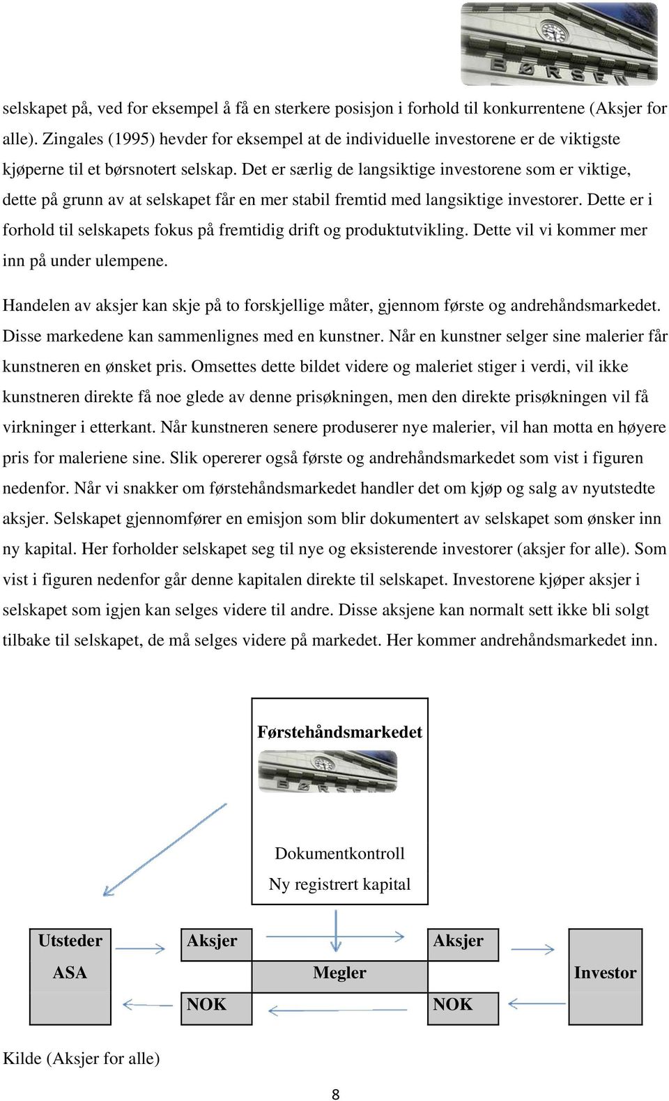 Det er særlig de langsiktige investorene som er viktige, dette på grunn av at selskapet får en mer stabil fremtid med langsiktige investorer.