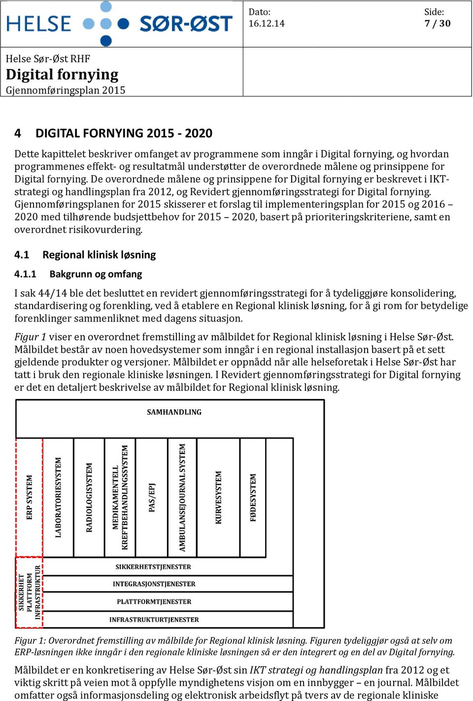 Gjennomføringsplanen for 2015 skisserer et forslag til implementeringsplan for 2015 og 2016 2020 med tilhørende budsjettbehov for 2015 2020, basert på prioriteringskriteriene, samt en overordnet