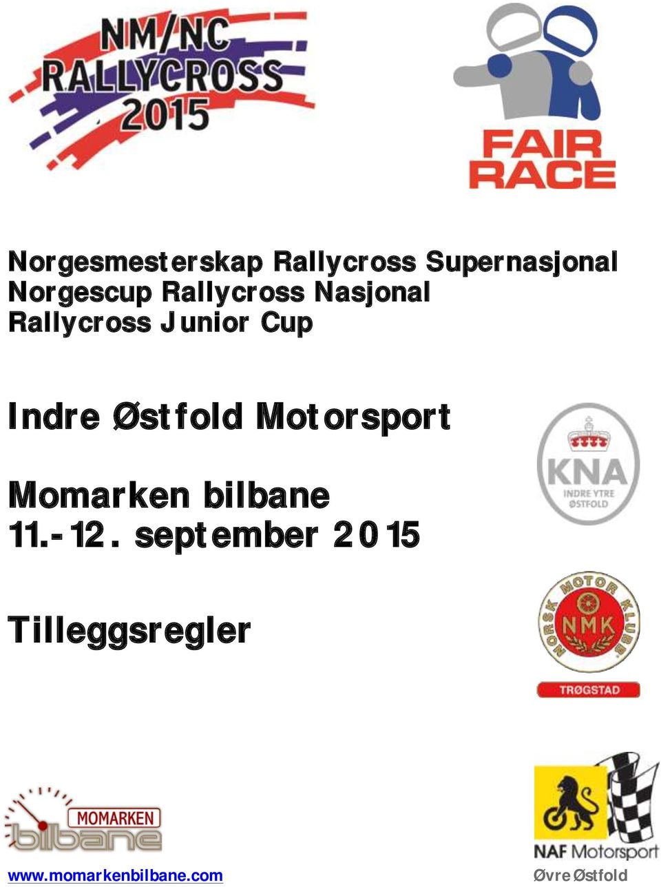 Østfold Motorsport Momarken bilbane 11.-12.
