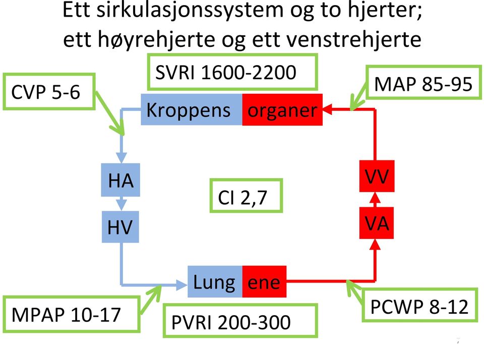 2200 CVP 5 6 MAP 85 95 Kroppens organer HA HV