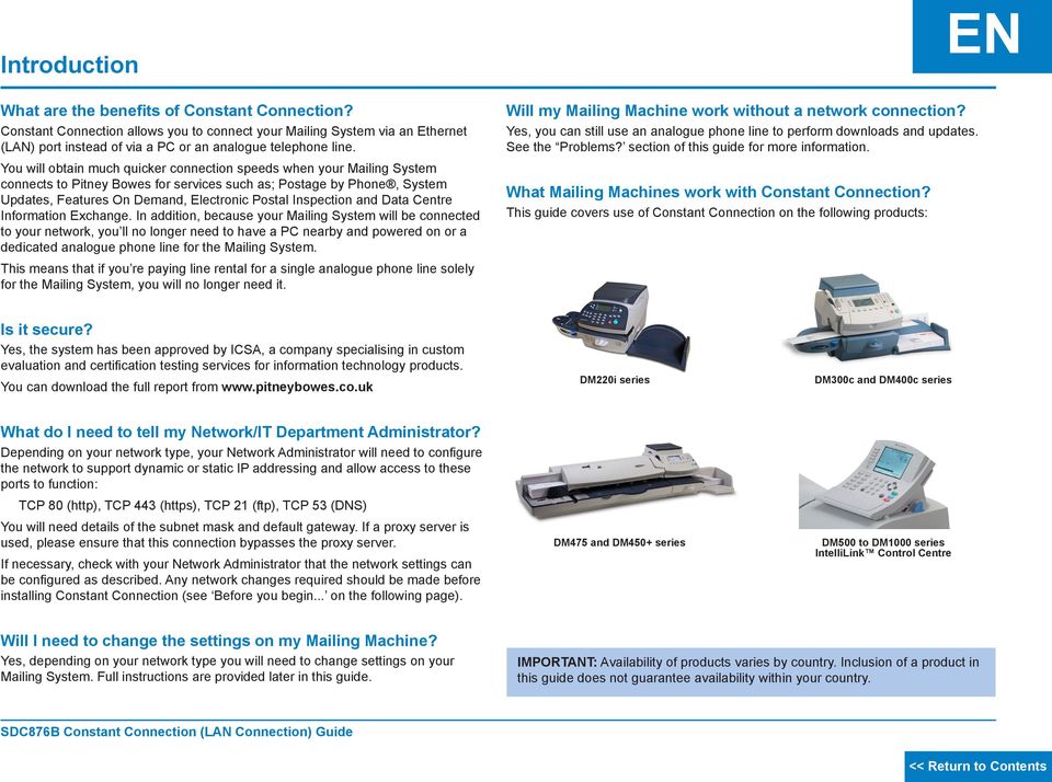 Inspection and Data Centre Information Exchange.