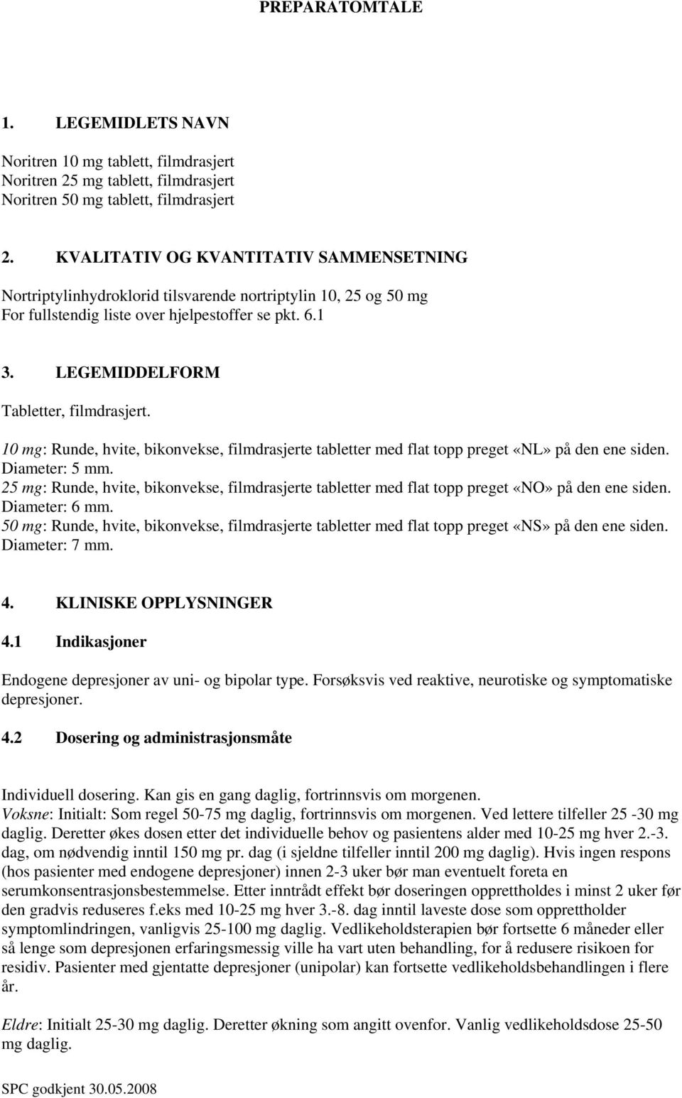 10 mg: Runde, hvite, bikonvekse, filmdrasjerte tabletter med flat topp preget «NL» på den ene siden. Diameter: 5 mm.