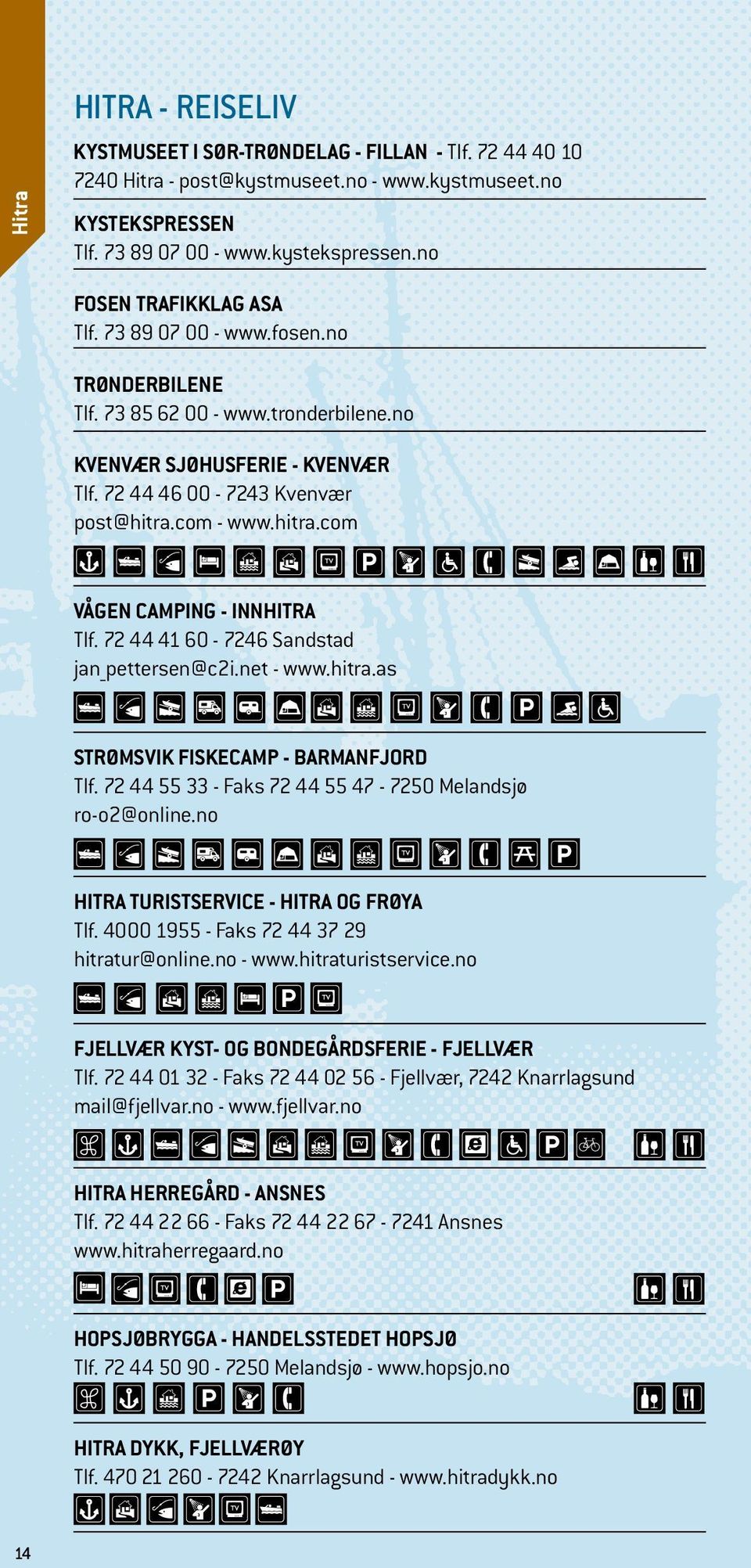 com - www.hitra.com vågen camping - INNHITRA Tlf. 72 44 41 60-7246 Sandstad jan_pettersen@c2i.net - www.hitra.as STRØMSVIK FISKECAMP - BARMANFJORD Tlf.