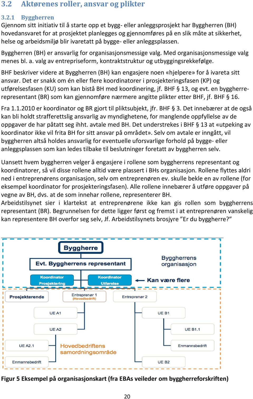 Med organisasjonsmessige valg menes bl. a. valg av entrepriseform, kontraktstruktur og utbyggingsrekkefølge.