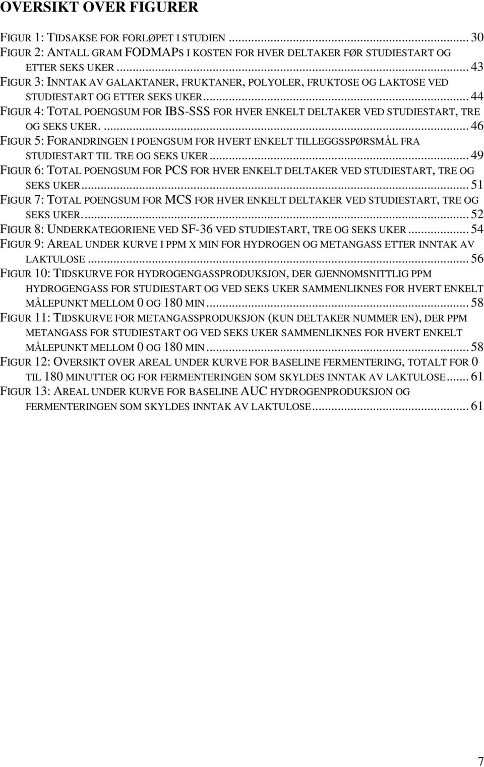 .. 44 FIGUR 4: TOTAL POENGSUM FOR IBS-SSS FOR HVER ENKELT DELTAKER VED STUDIESTART, TRE OG SEKS UKER.