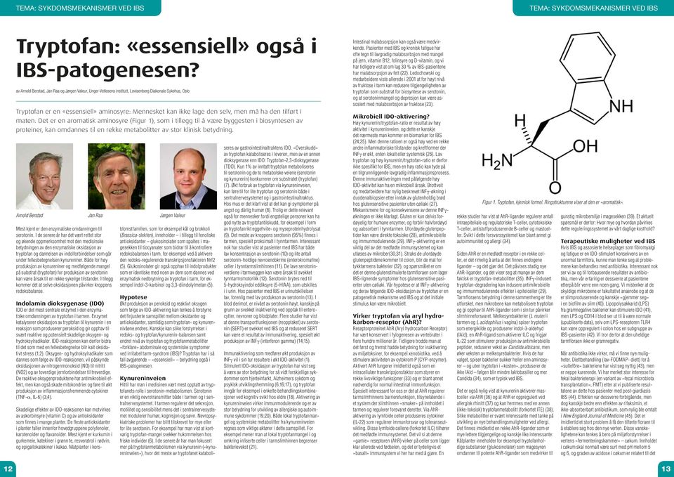 tilført i maten. Det er en aromatisk aminosyre (Figur 1), som i tillegg til å være byggesten i biosyntesen av proteiner, kan omdannes til en rekke metabolitter av stor klinisk betydning.