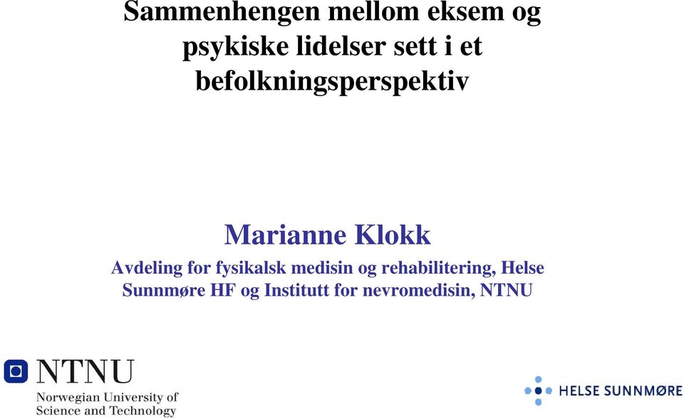 Avdeling for fysikalsk medisin og rehabilitering,