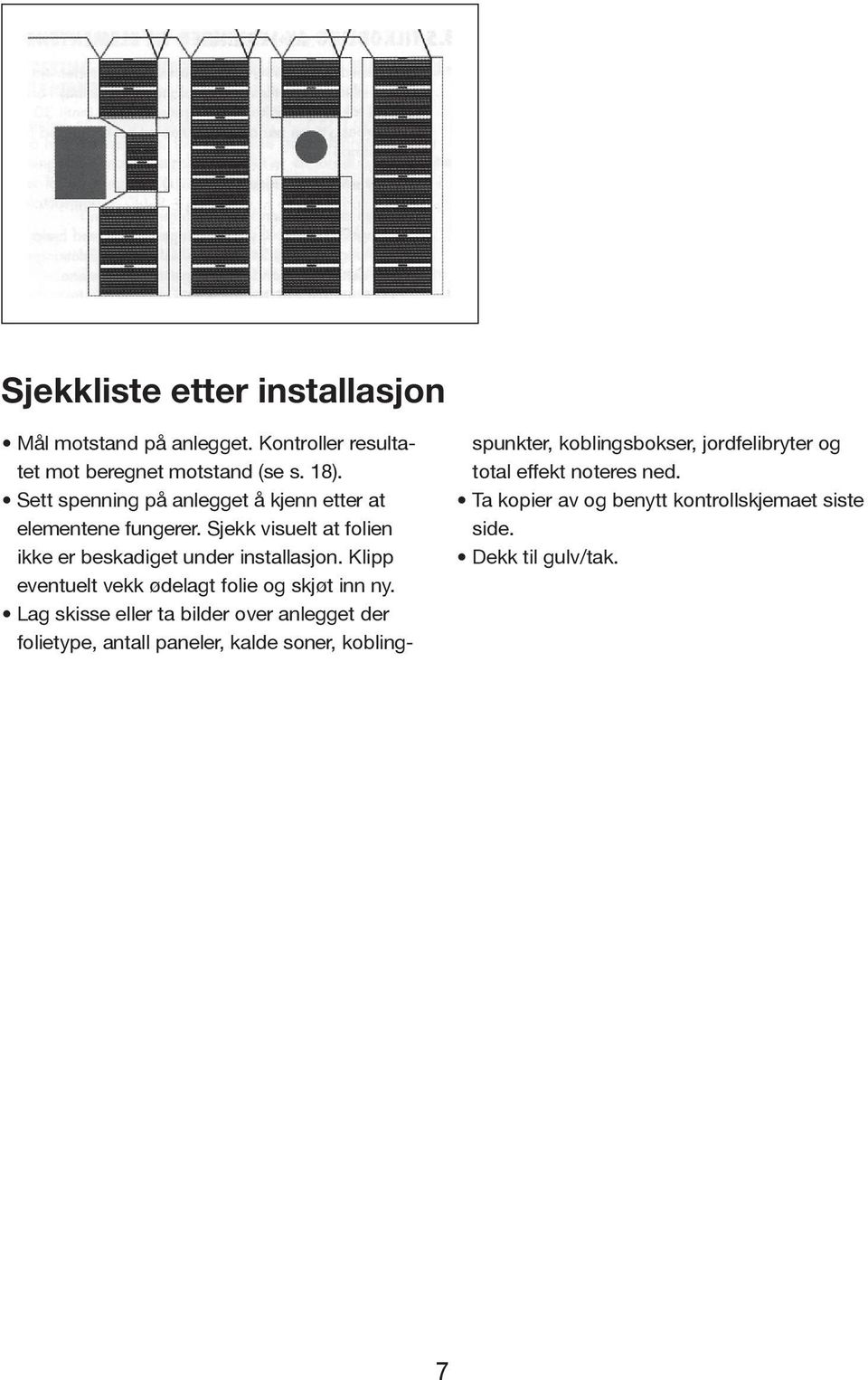 Klipp eventuelt vekk ødelagt folie og skjøt inn ny.