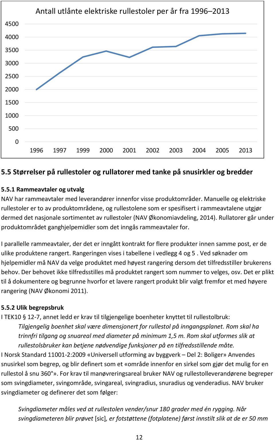 Manuelle og elektriske rullestoler er to av produktområdene, og rullestolene som er spesifisert i rammeavtalene utgjør dermed det nasjonale sortimentet av rullestoler (NAV Økonomiavdeling, 2014).