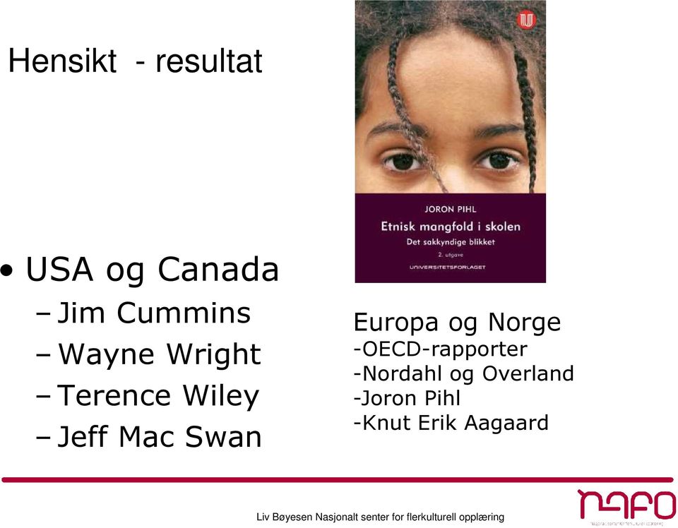 Mac Swan Europa og Norge -OECD-rapporter