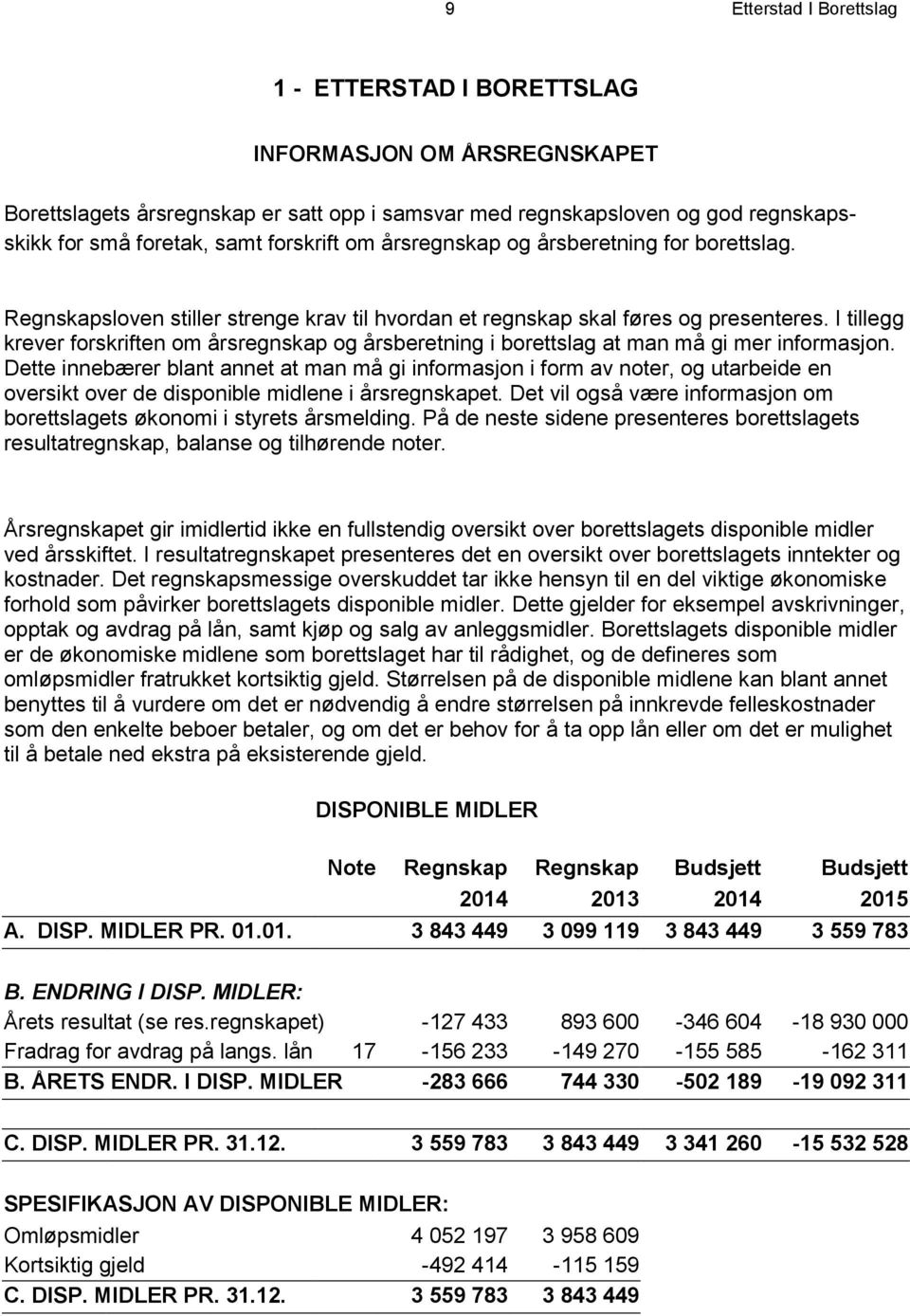 I tillegg krever forskriften om årsregnskap og årsberetning i borettslag at man må gi mer informasjon.