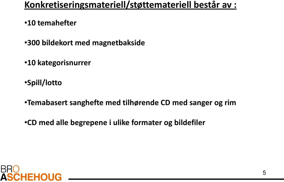 kategorisnurrer Spill/lotto Temabasert sanghefte med