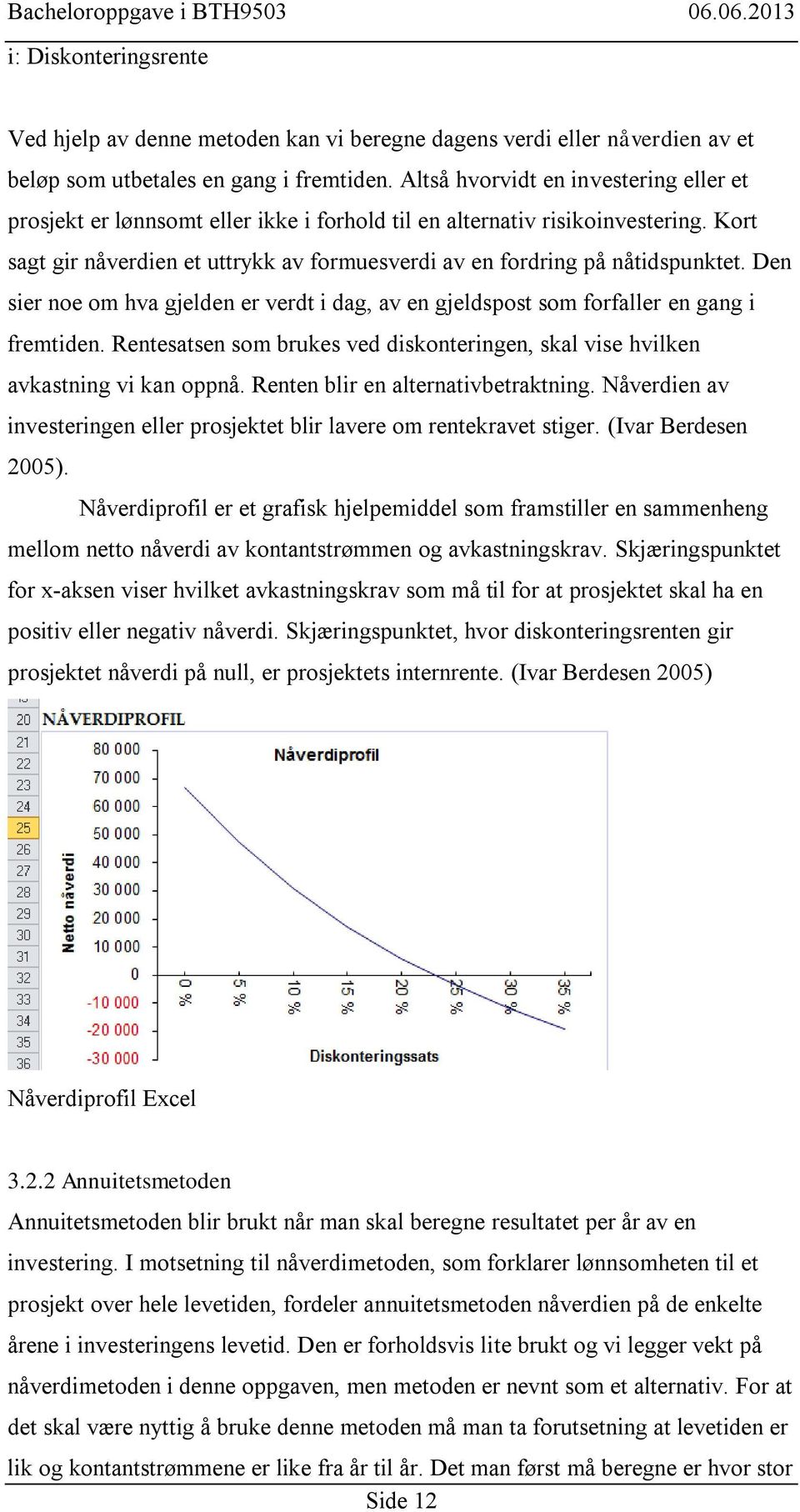 Kort sagt gir nåverdien et uttrykk av formuesverdi av en fordring på nåtidspunktet. Den sier noe om hva gjelden er verdt i dag, av en gjeldspost som forfaller en gang i fremtiden.