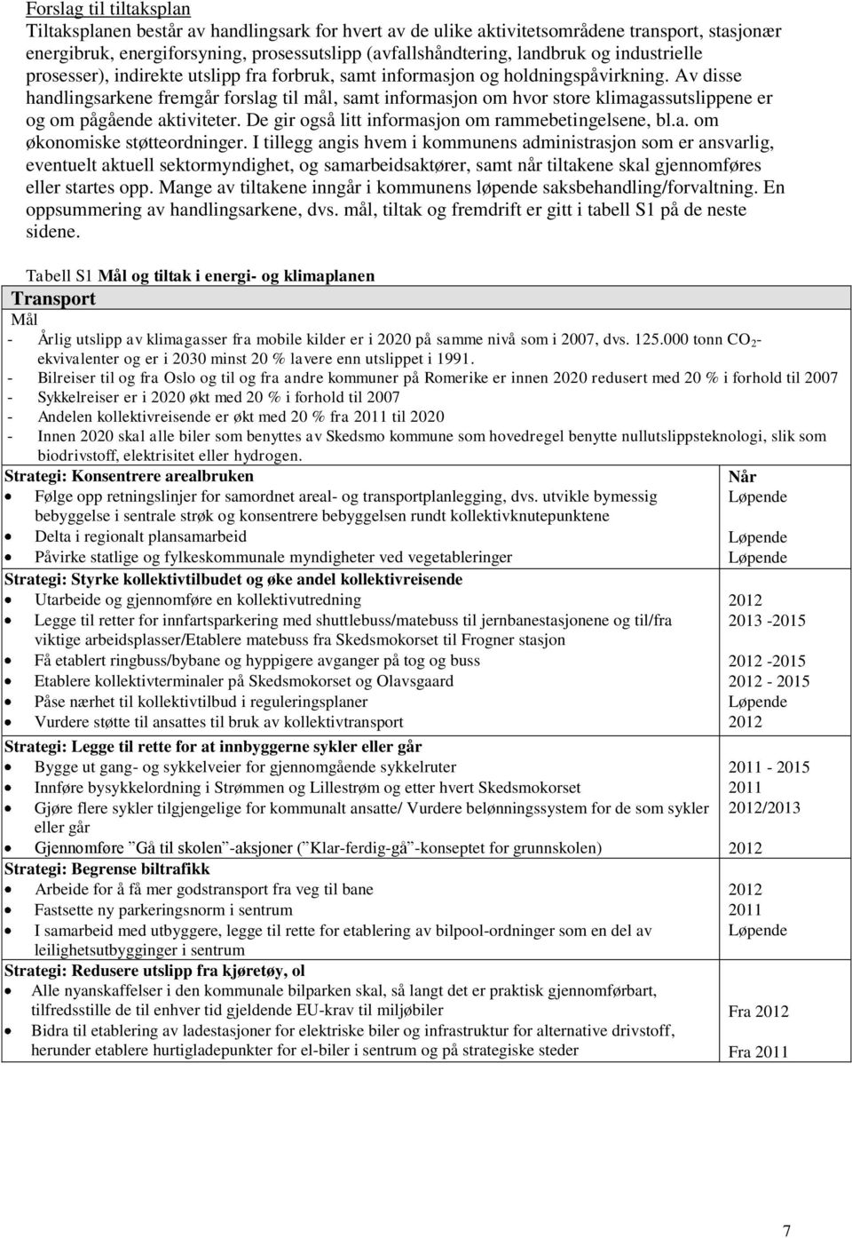 Av disse handlingsarkene fremgår forslag til mål, samt informasjon om hvor store klimagassutslippene er og om pågående aktiviteter. De gir også litt informasjon om rammebetingelsene, bl.a. om økonomiske støtteordninger.
