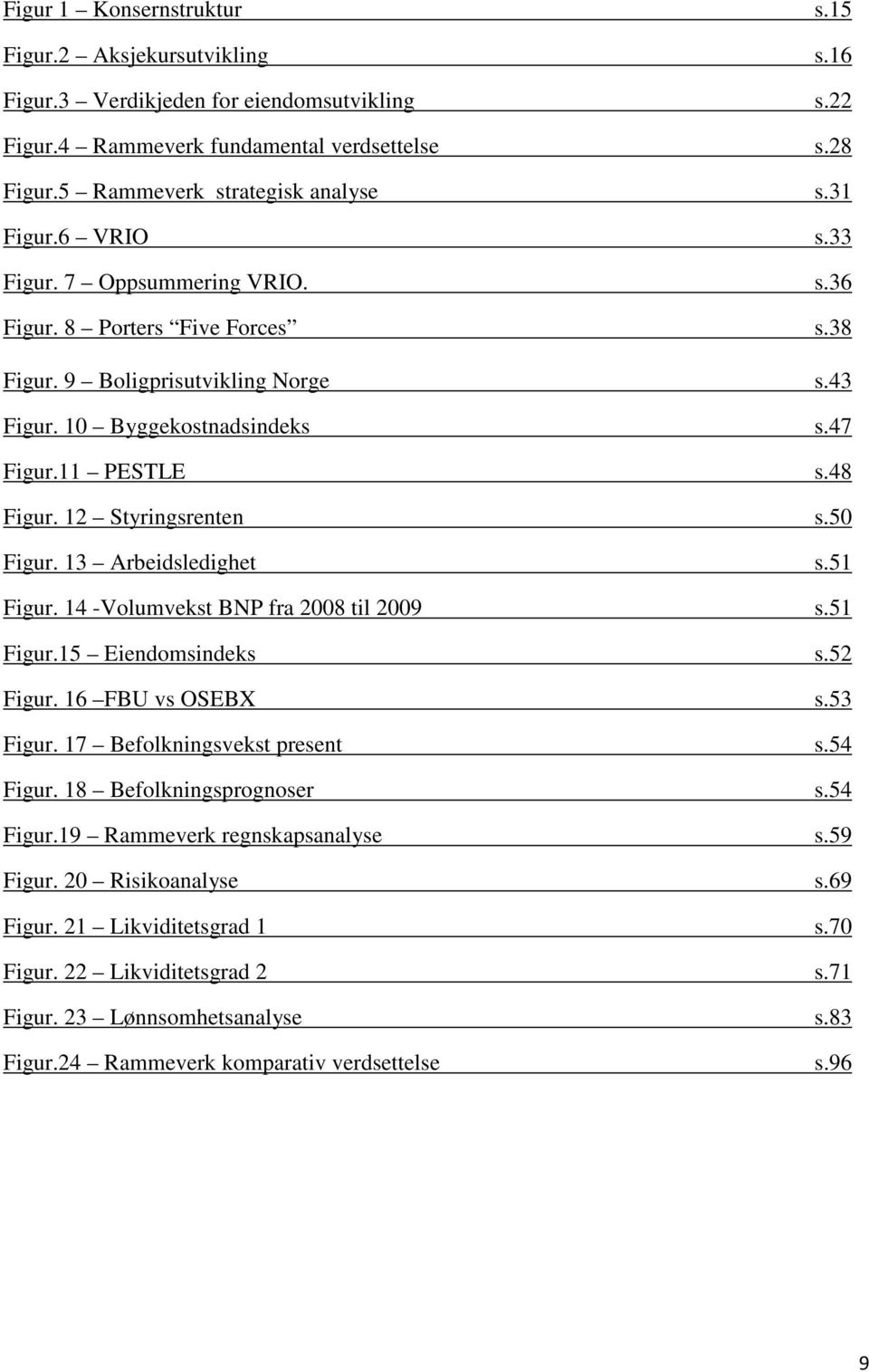 12 Styringsrenten s.50 Figur. 13 Arbeidsledighet s.51 Figur. 14 -Volumvekst BNP fra 2008 til 2009 s.51 Figur.15 Eiendomsindeks s.52 Figur. 16 FBU vs OSEBX s.53 Figur. 17 Befolkningsvekst present s.