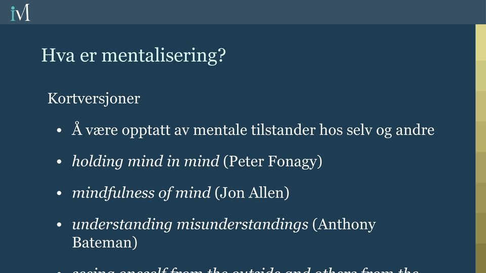 hos selv og andre holding mind in mind (Peter