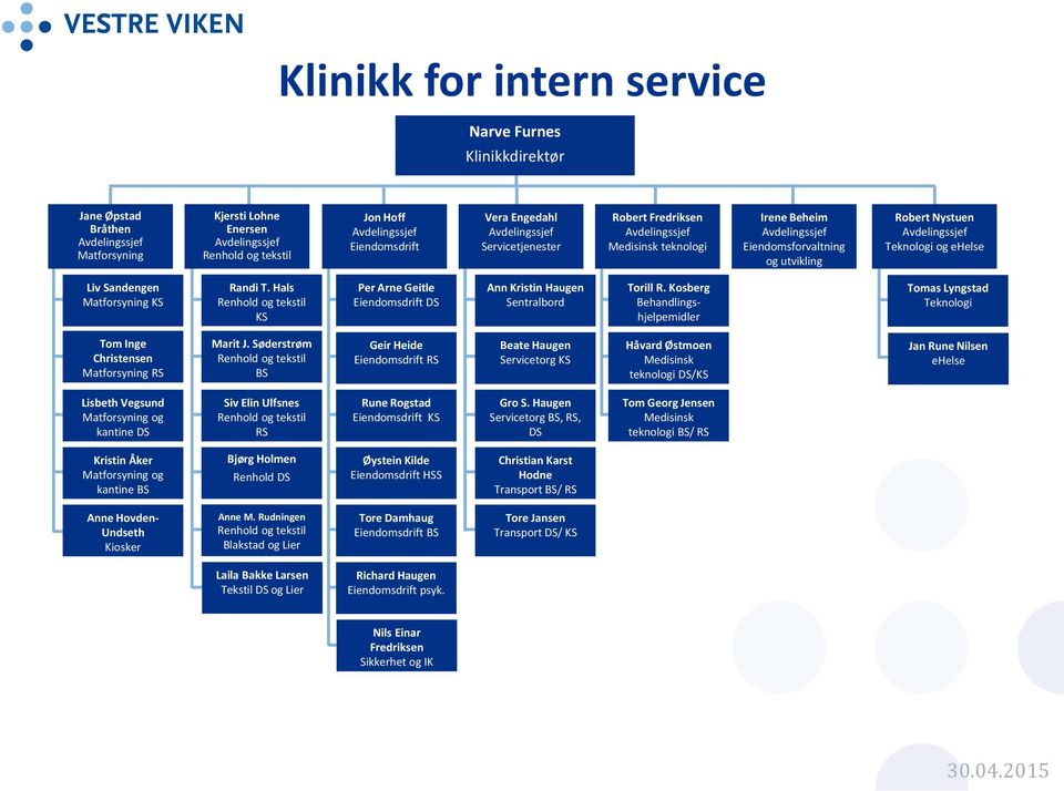 Hals Renhold og tekstil KS Per Arne Geitle Eiendomsdrift DS Ann Kristin Haugen Sentralbord Torill R.