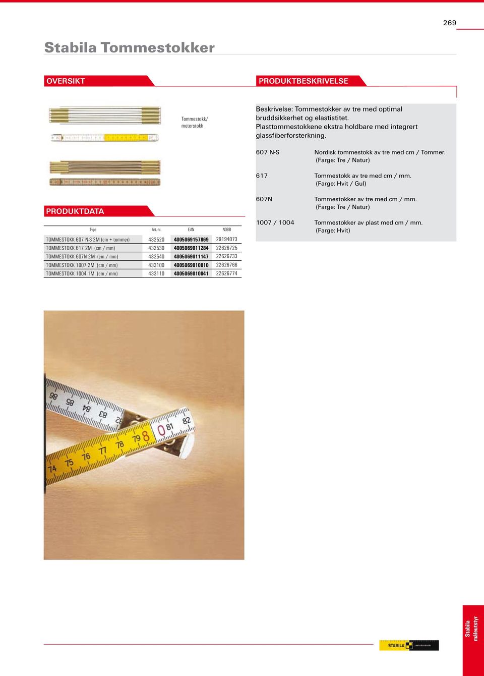 (Farge: Hvit / Gul) TOMMESTOKK 607 N-S 2M (cm + tommer) 432520 4005069157869 29194073 TOMMESTOKK 617 2M (cm / mm) 432530 4005069011284 22626725 TOMMESTOKK 607N 2M (cm / mm) 432540