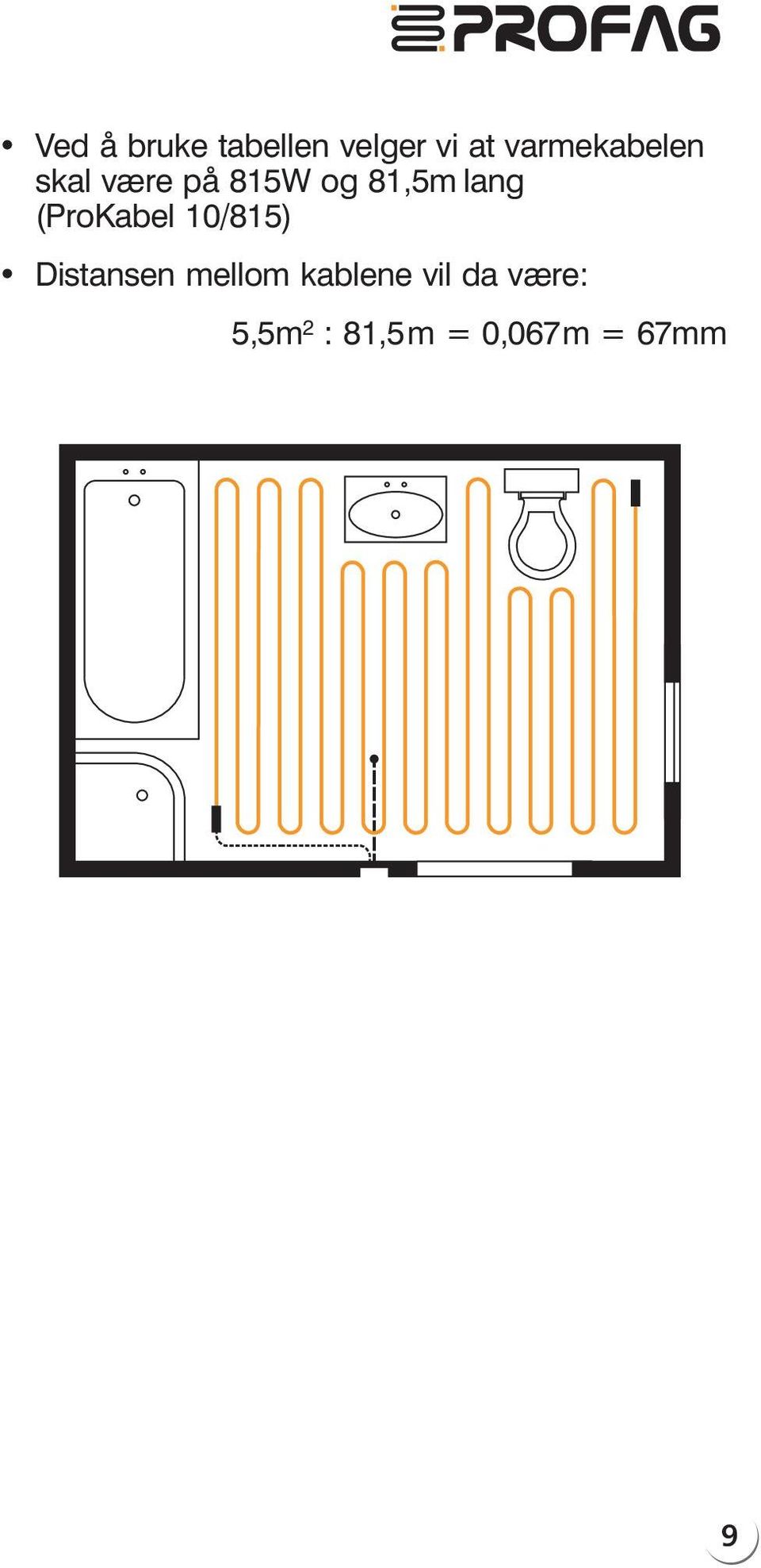 81,5mlang (ProKabel 10/815) Distansen