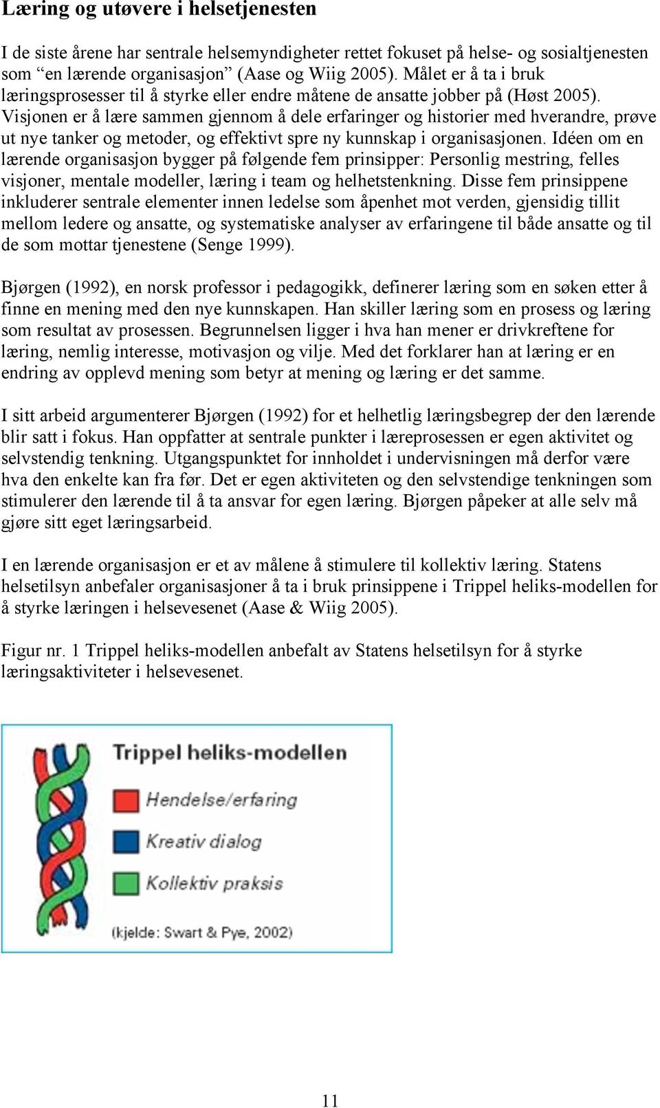 Visjonen er å lære sammen gjennom å dele erfaringer og historier med hverandre, prøve ut nye tanker og metoder, og effektivt spre ny kunnskap i organisasjonen.