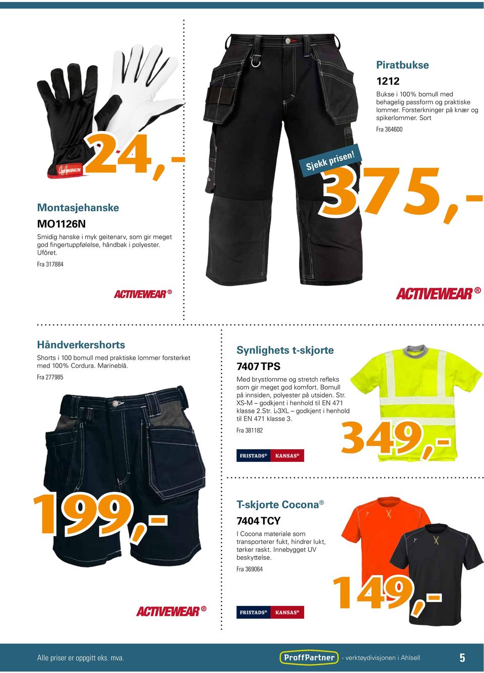 Håndverkershorts Shorts i 100 bomull med praktiske lommer forsterket med 100% Cordura. Marineblå.