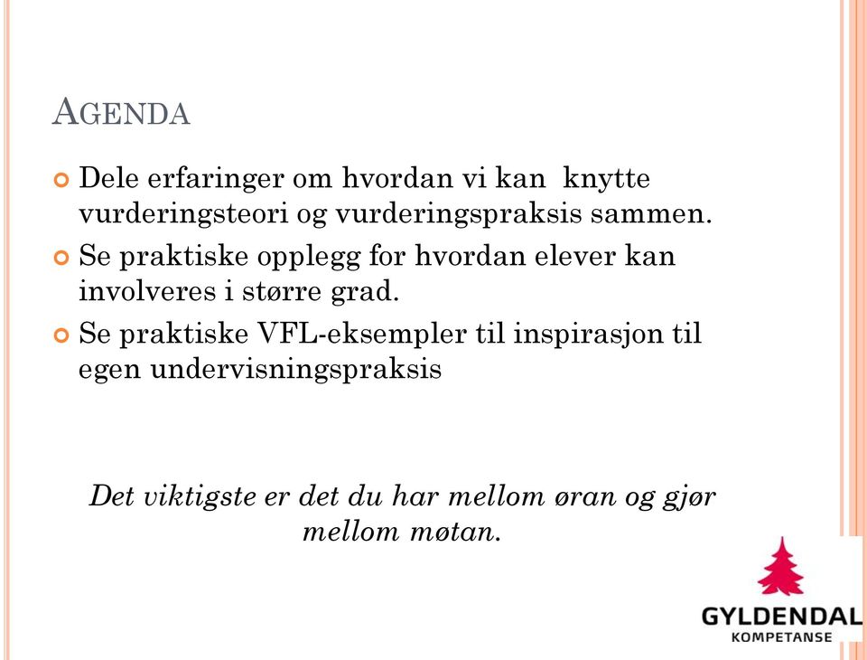 Se praktiske opplegg for hvordan elever kan involveres i større grad.