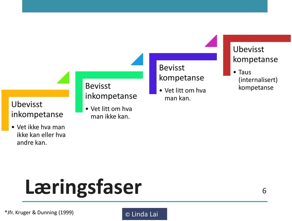 Bevisst kompetanse Vet litt om hva man kan.