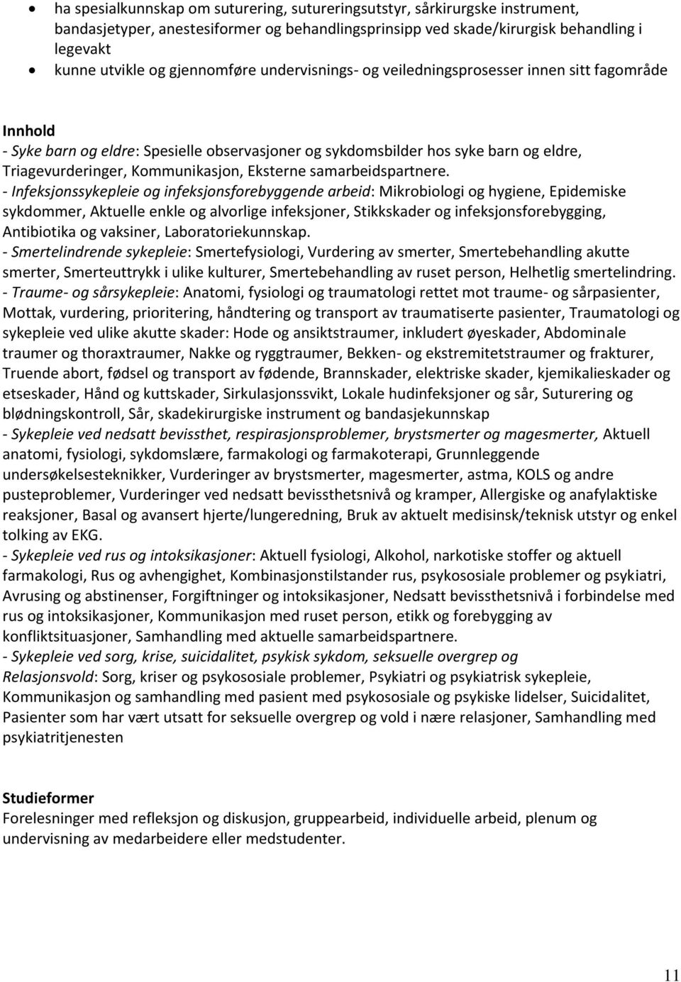 Kommunikasjon, Eksterne samarbeidspartnere.